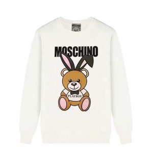 【多色可選】MOSCHINO莫斯奇諾 兔子耳朵圓領套頭衛衣情侶裝
